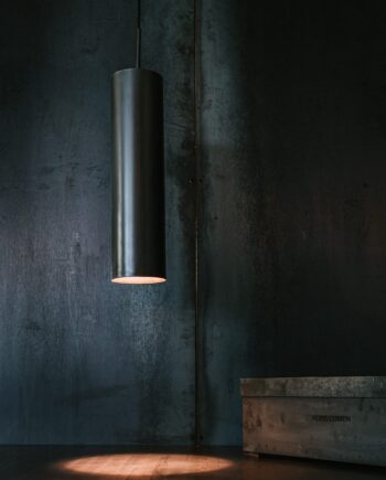 Antik Sort Kobber Tube Lampe til Elegant Belysning
