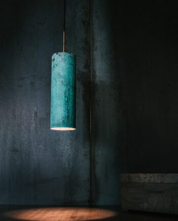 Elegant Oxideret Kobberlampe – Tidløs Indretning til Hjemmet