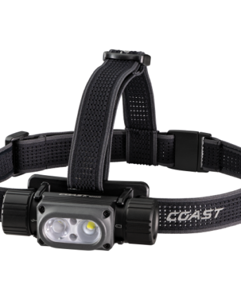 Sort Vandtæt Genopladelig Pandelampe – 2000 Lumen Tilbud!