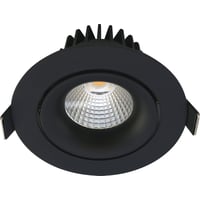 Elegant Sort Rund Downlight Velia Tilt LED 3000K - Tilbud!