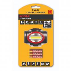 Kodak HL03 300 Lumen LED Pandelampe - Fantastisk tilbud!