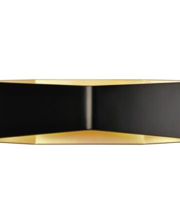 Elegant Cariso LED Væglampe i Sort Messing – 500 Lumen