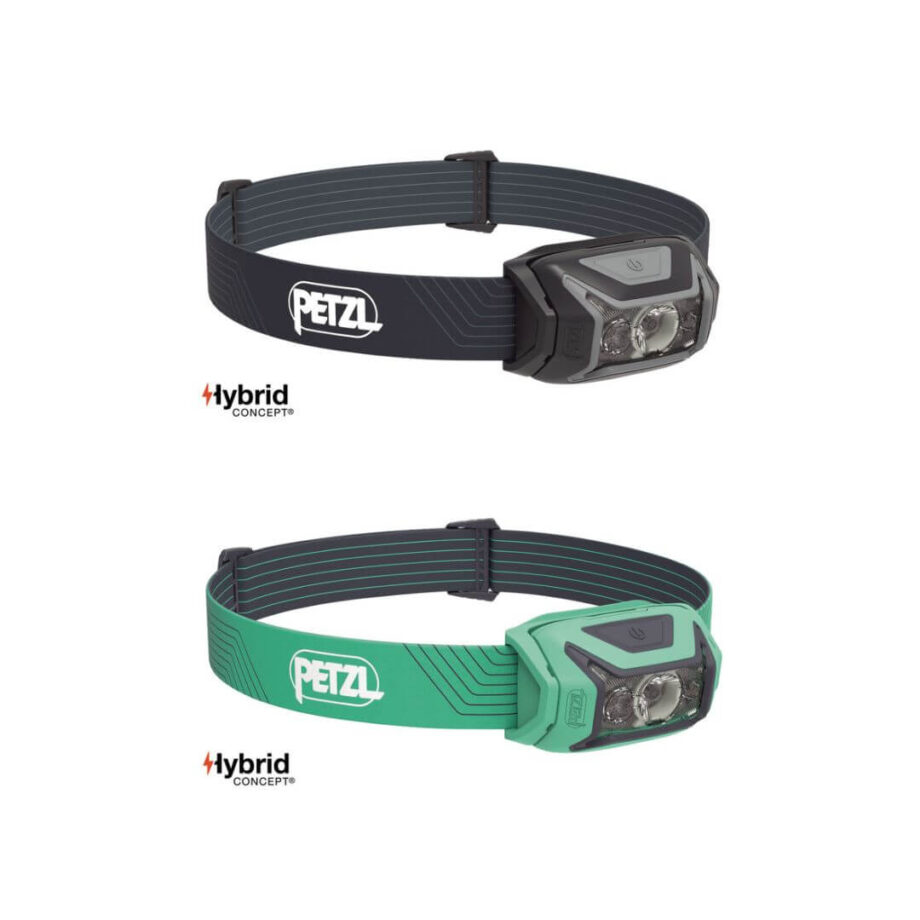 Grøn Petzl Actik Pandelampe 450 Lumen til Eventyr