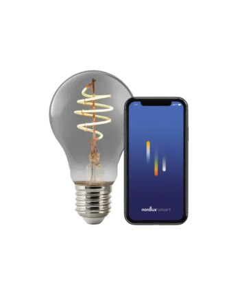 Nordlux Smart E27 Røgfarvet Pære – Hyggebelysning 1800K