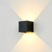 Sort Ledlife Cubic Udendørs Væglampe 4000K - 450 Lumen