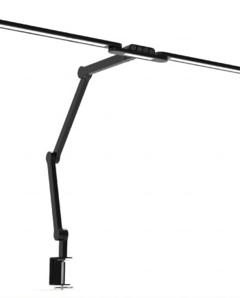 Sort Skrivebordslampe Led Tranformerbar Med Svingarm Holder 1600 Lumen - Wergon Lumen  - 5715188006151