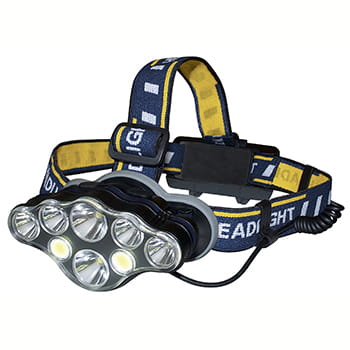 Hvid Pandelampe 600 Lumen Genopl Rød - Ryom Lumen