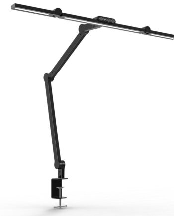 Sort Skrivebordslampe Led Tranformerbar Med Svingarm 1600 Lumen - Wergon Lumen  - 5715188006144