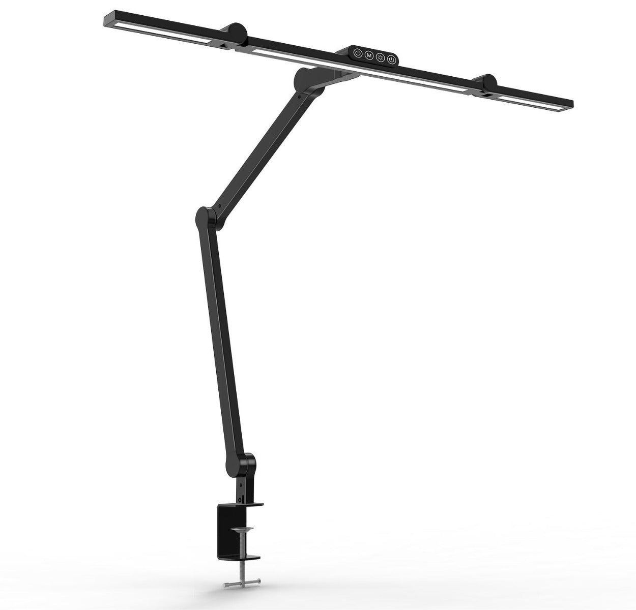 Sort Skrivebordslampe Led Tranformerbar Med Svingarm 1600 Lumen - Wergon Lumen - 5715188006144