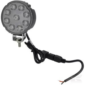 Hvid Led Arbejdslygte 27w 3420 Lumen Rund - Kramp Lumen