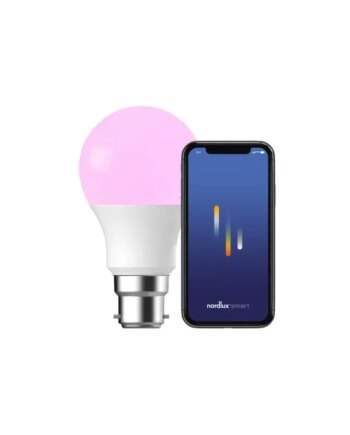 Hvid Nordlux Smart B22 A60 Colour 2200 6500 Kelvin 806 Lumen Pære - Nordlux Lumen  - 5704924013119