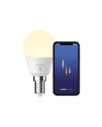 Hvid Nordlux Smart E14 G45 2200 6500 Kelvin 470 Lumen Pære - Nordlux Lumen  - 5704924001932