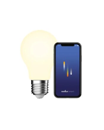 Hvid Nordlux Smart E27 A60 2200 6500 Kelvin 560 Lumen Pære - Nordlux Lumen  - 5704924002533