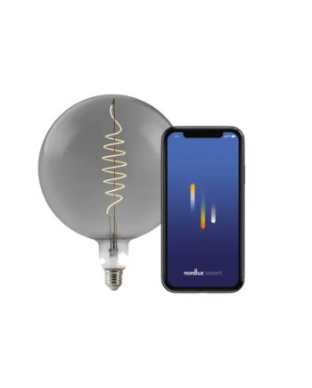 Nordlux Smart E27 G200 Deco 1800 Kelvin 100 Lumen Pære Røgfarvet - Nordlux Lumen  - 5704924013164