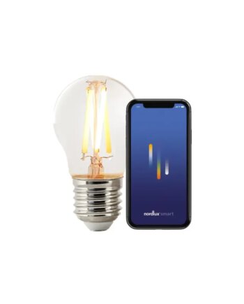 Nordlux Smart E27 G45 2200 6500 Kelvin 600 Lumen Pære Klar - Nordlux Lumen  - 5704924006357