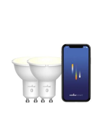 Hvid Nordlux Smart Gu10 Pack 2200 6500 Kelvin 420 Lumen Pære - Nordlux Lumen  - 5704924001963